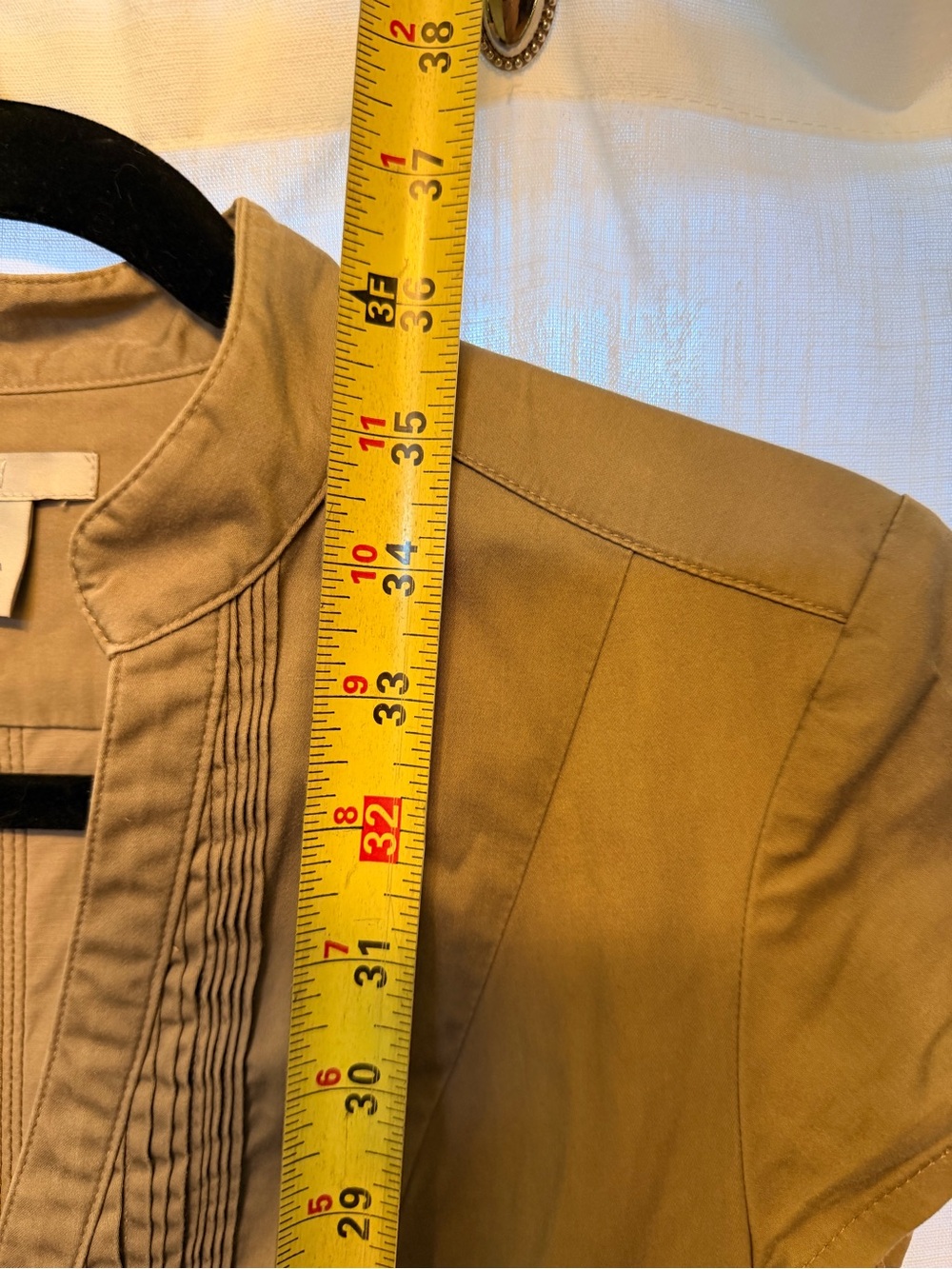 90s H&M Khaki Button-Front Mini Dress - Picture 14 of 14